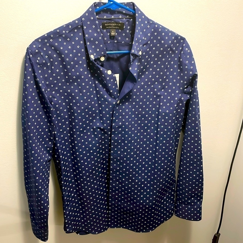 Men’s S - Banana Republic Factory - Button Down Shirt - Non Iron Standard Fit